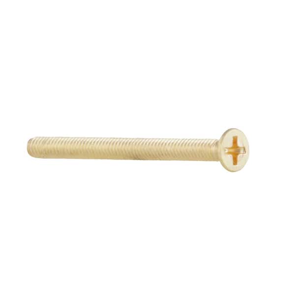 Everbilt #8-32 x 1/2 in. Brass Knurled Screw (3-Pack) 831238 - The Home  Depot