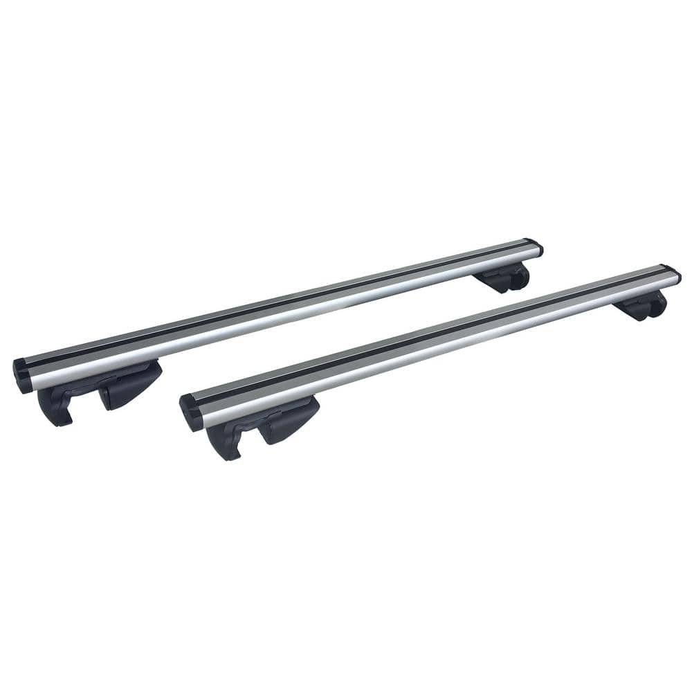  47” Pro Aluminum Universal Roof Rack Cross Bars with keyed  Locks Fully Assembled, Fit Raised Side Rails-Black : Automotive