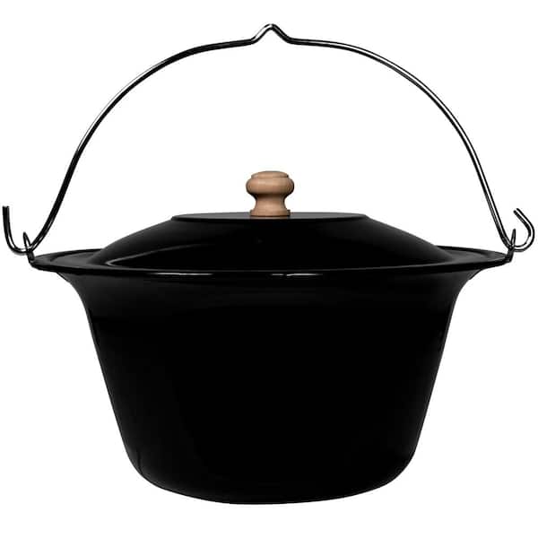 Campfire Stainless Steel Soup Pot 10L with Hanging Handle, Campfire Cooking Accessory