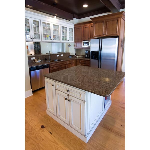 3 in. x 3 in. Quartz Countertop Sample in Royal Teak