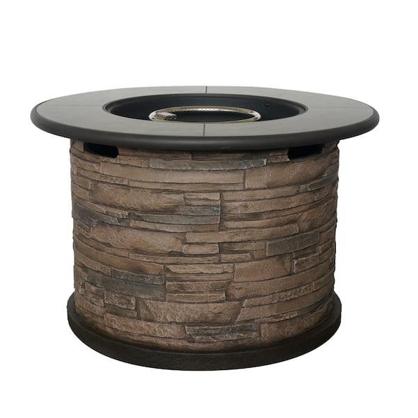 altair stone propane fire pit