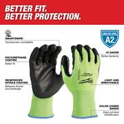 X-Large High Visibility Level 2 Cut Resistant Polyurethane Dipped Work Gloves (12-Pack)