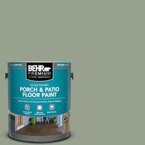 1 gal. #N390-4 Bitter Sage Gloss Enamel Interior/Exterior Porch and Patio Floor Paint