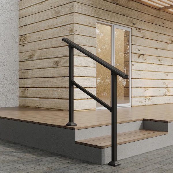 Boyel Living 2.75 ft. Metal Handrail for 0-3 Steps (1-Pack)