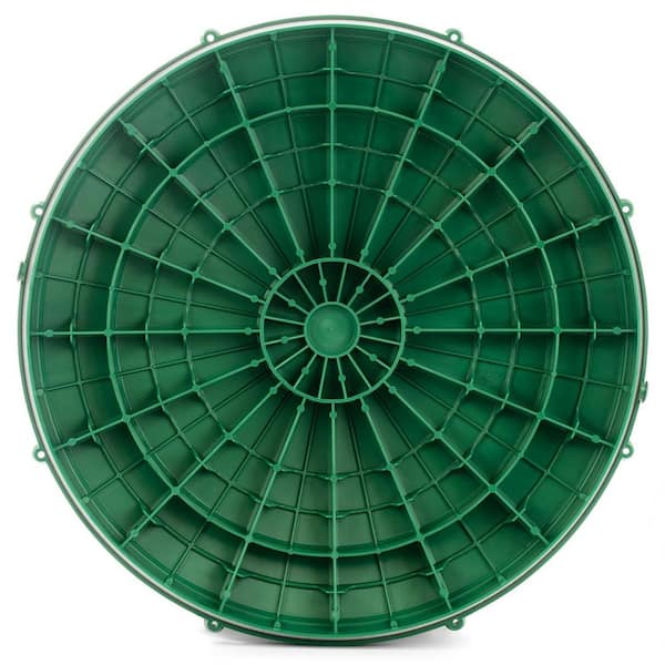 TIPISM リセッター ティップイズム 12 Tuf-Tite 20 in. Domed Septic Tank Riser Lid 89-20RISL - The Home Depot