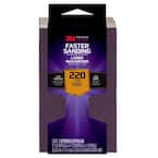 Pro Grade Precision 2.5 in. x 4.5 in. x 1 in. 220 Grit Faster Sanding Block Sponge (3-Pack)