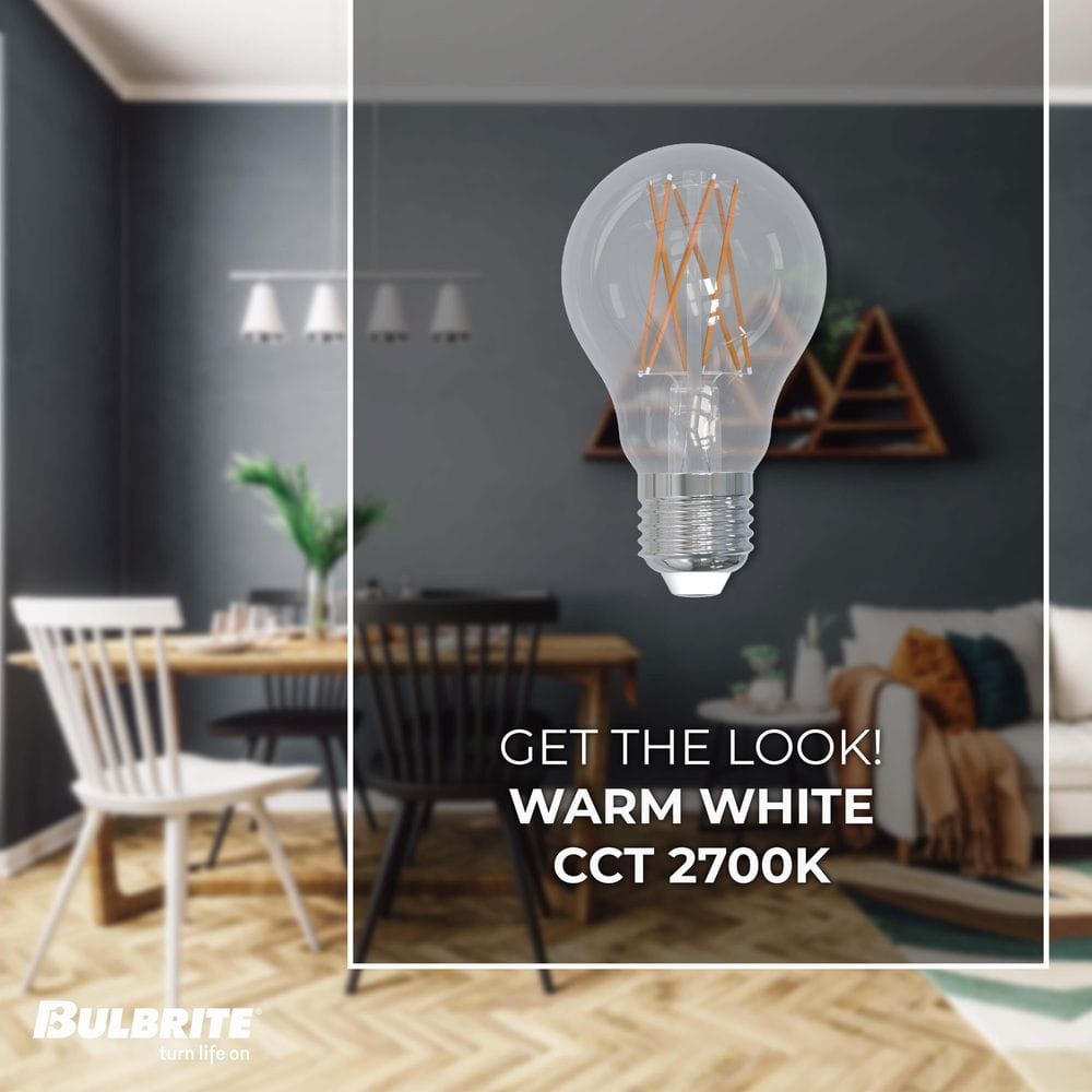 8.5 Watt Clear Dimmable LED Filament Bulb Set
