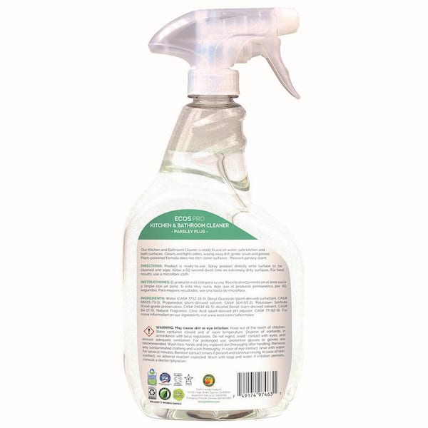 Eco-Conscious Orange Cleaner Spray For All-Purpose Household Cleaning -  ECOS®
