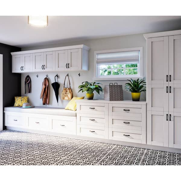 Assembled Sink Base Kitchen Cabinet in White with False Drawer