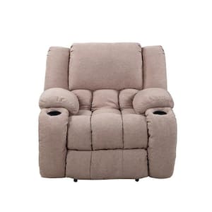 Mocha Plush Microfiber Recliner