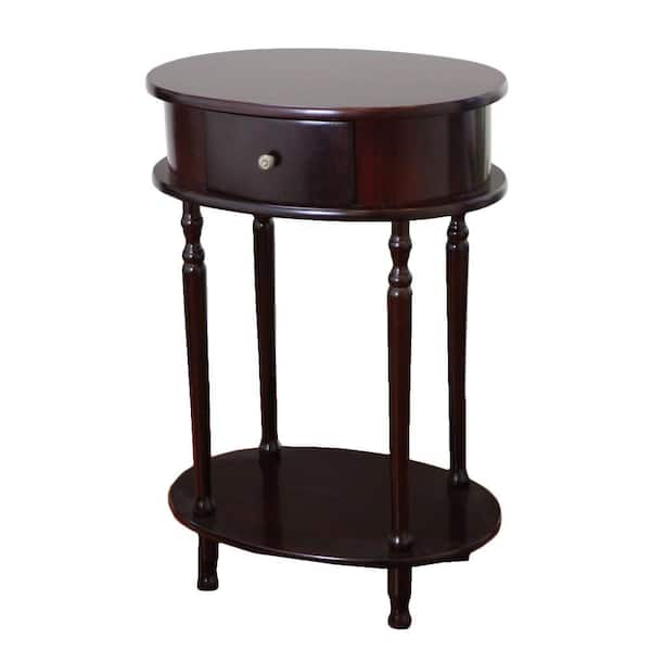 Homecraft Furniture Espresso Storage Side Table