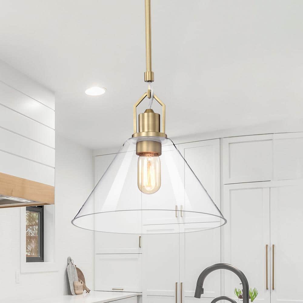 Edvivi Aria 1-Light Vintage Brass Far...