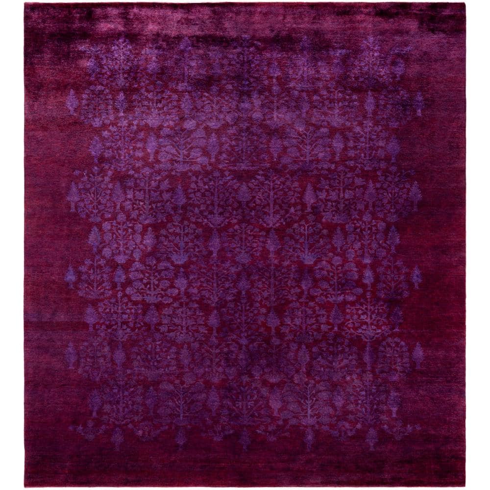 Fine Vibrance Purple 8 X 10 Hand Knotted Wool Indoor Area Rug price history on PriceWatchPro