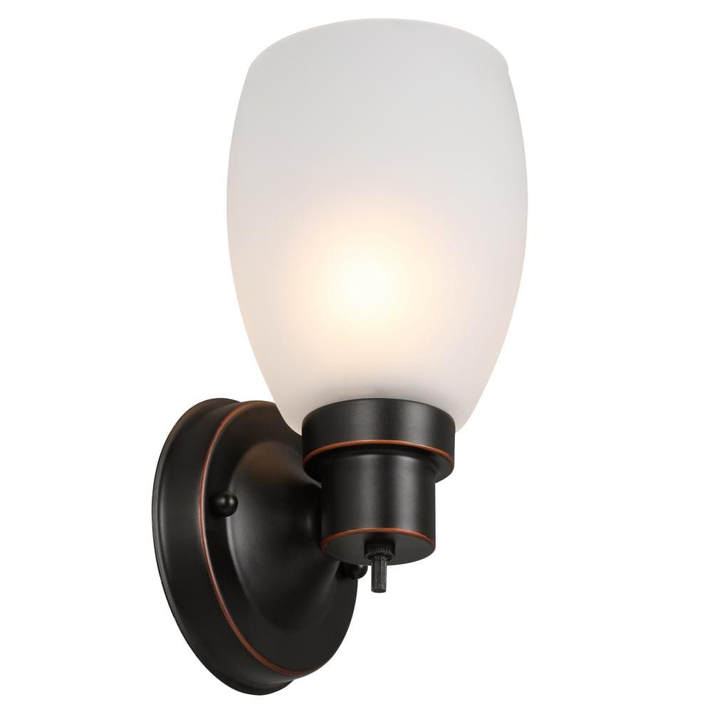 Design House Lydia Transitional 4.6 in. 1-Light Oil Rubbed Bronze