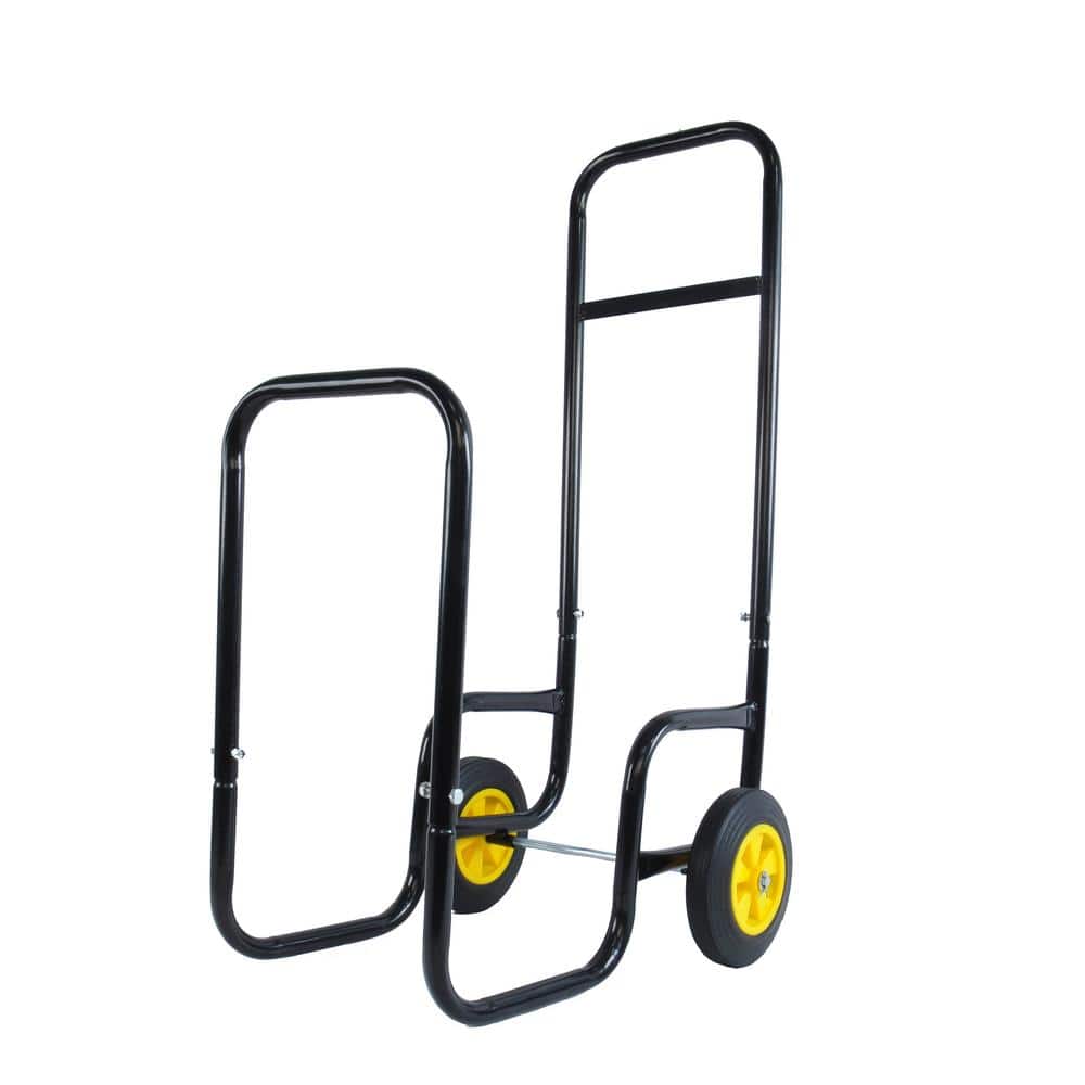 2 cu. ft. Steel Garden Cart Firewood Rack Storage Mover
