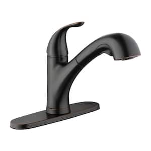 Market Single-Handle Pull-Out Kitchen Faucet with TurboSpray and FastMount in Bronze