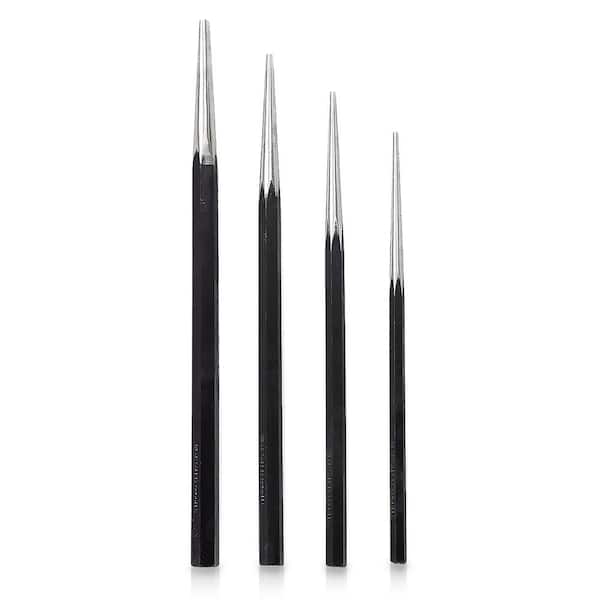 STARK USA Long Tapered Alignment Drift Punch Set Mechanics Steel Taper Tools Punches (4-Piece)