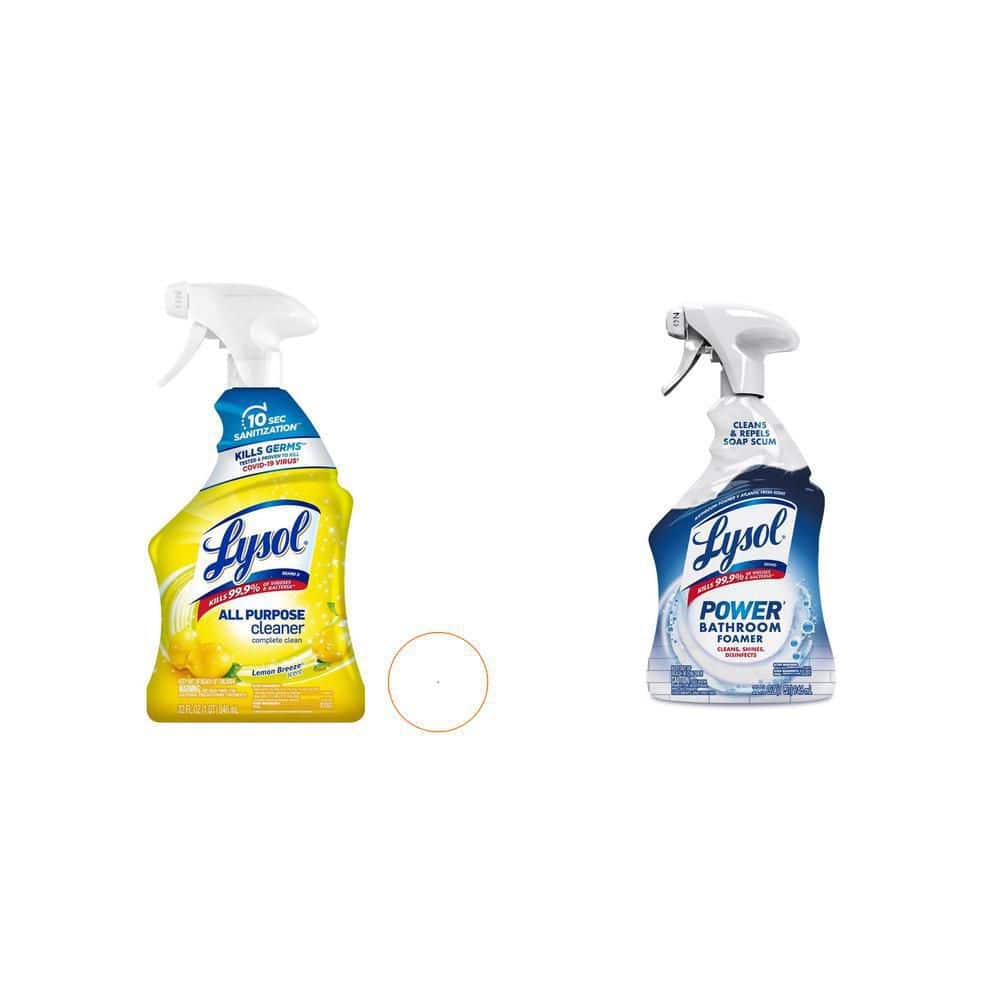 Lysol All Purpose Cleaner Spray, Lemon Breeze, 32 oz (2-Count) and