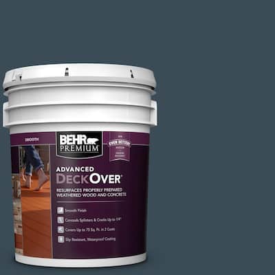 5 gal. #SC-101 Atlantic Smooth Solid Color Exterior Wood and Concrete Coating