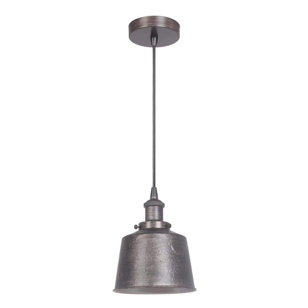 Natural Iron Vintage Mini Pendant Light with Glass Shade