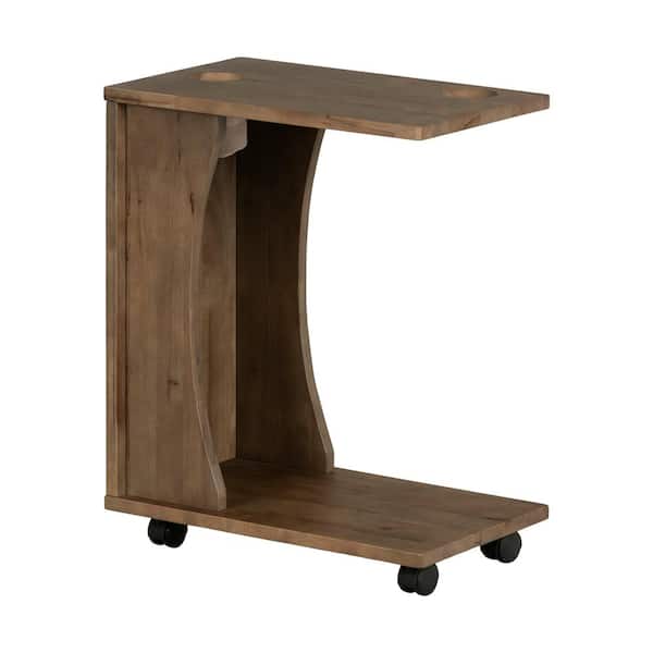 South Shore Kodali 19.5 in. Mobile Laptop Desk, Brown Oak