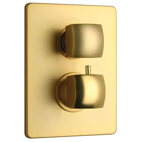 Lady Thermostatic Shower Valve in Satin Gold