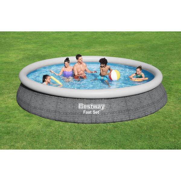 Blue Pool Walmart Bestway 15 X 15 Round 33 Deep Inflatable Outdoor