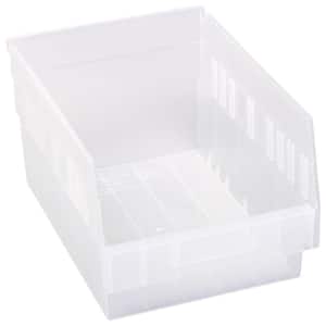 10 Qt. 6 in. Store-More Shelf Storage Tote in Clear (20-Pack)