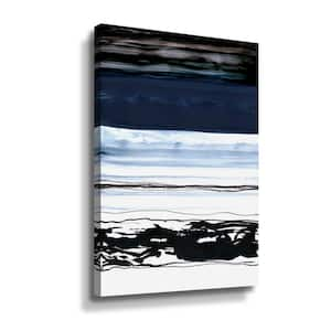 Black & white strokes 5' by Iris Lehnhardt Framed Canvas Wall Art