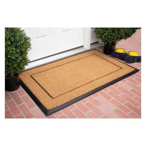 Rubber Door Mat Outdoor Doormat Heavy Duty Floor Rug, 24″X48″ Navy