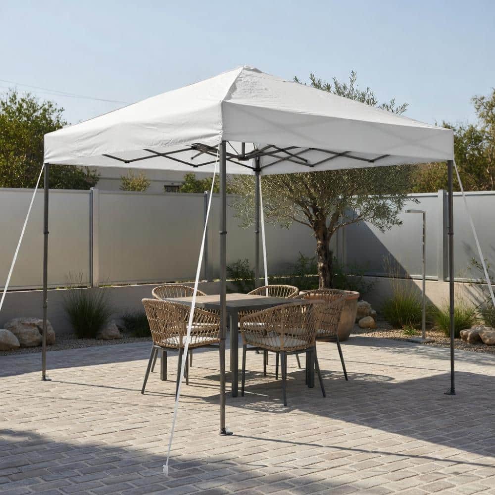 6.6 ft x 6.6 ft Pop-Up Canopy, UPF 50+ Protection, Easy Setup Outdoor Shade Tent, White price history on PriceWatchPro