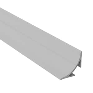 Novoescocia 4 Matt Silver 1-1/2 in. x 98-1/2 in. Aluminum Tile Edging Trim