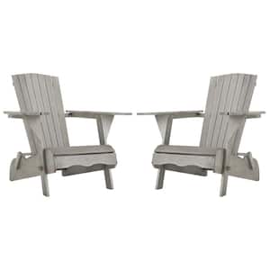 Breetel Grey Wash Wood Adirondack Chair (2-Set)