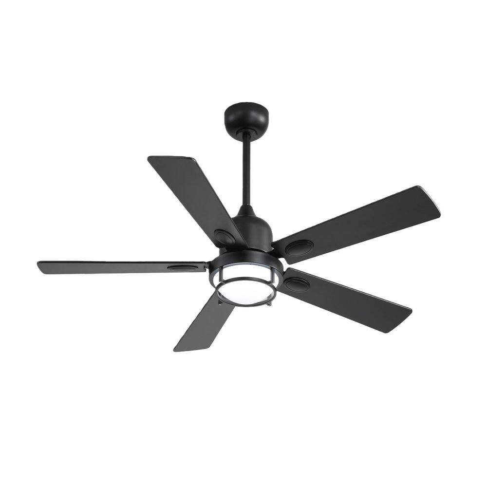 52in Black Outdoor Ceiling Fans with Lights IP65 Waterproof Remote/APP control Fandelier Downrod 3CCT for Patios Pergola price history on PriceWatchPro
