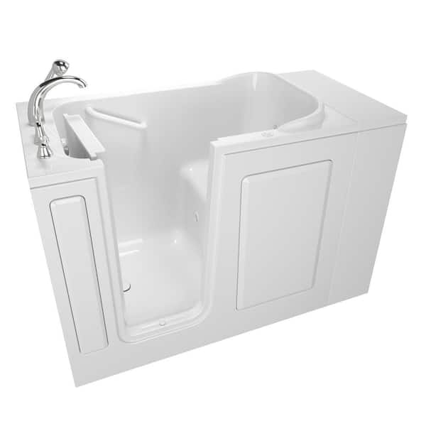 Safety Tubs Value Series 48 in. Left Hand Walk-In Whirlpool Bathtub in White