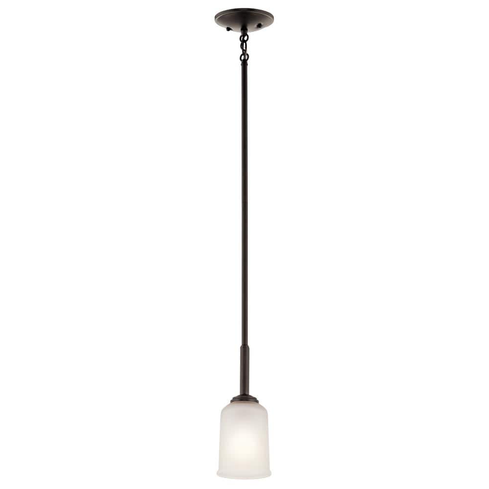 Olde Bronze Mini Pendant Light with Clear Glass Shade