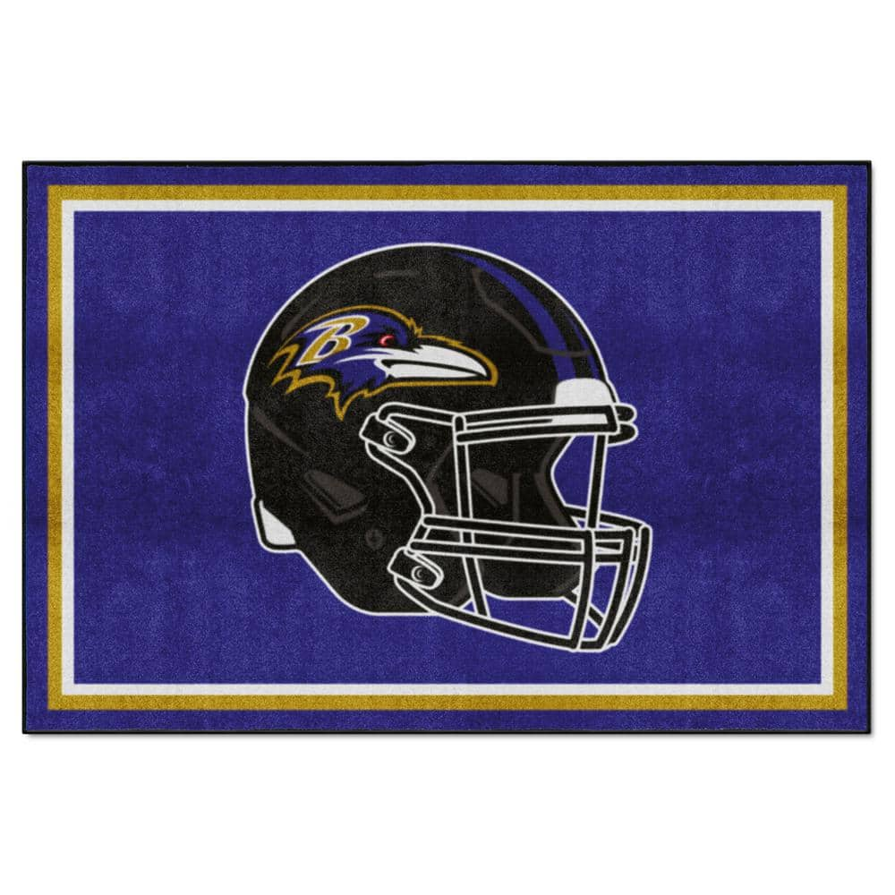 New Baltimore Ravens Team LOGO Door Wall Hanging Purple & Yellow Felt NFL  Decor