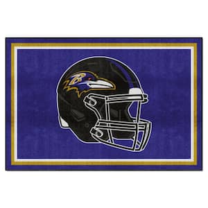 Baltimore Ravens Purple 5 ft. x 8 ft. Plush Area Rug