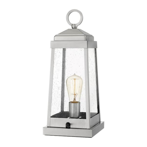 Quoizel Ravenel 16 .75 in. 1-Light Stainless Steel Outdoor Table Lamp