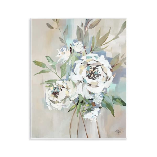 Stupell Industries Bundle of Antique Roses by Nina Blue Unframed Nature Graphic Art Print 14 in. x 11 in.