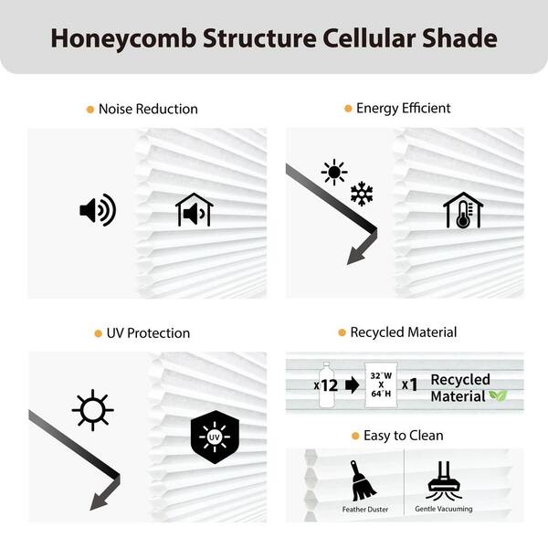 Perfect Lift Window Treatment White Cordless Light Filtering
