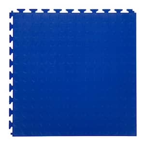 FlooringInc Blue Coin 20.5" W 20.5" L X .177" T Flexible PVC Garage Tiles (8 Tiles/23.35 sq.ft)