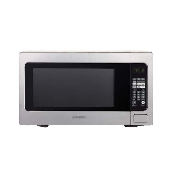 BLACK+DECKER 2.2 cu. Ft. Countertop Digital Microwave in Stainless Steel with Sensor Cooking Technology