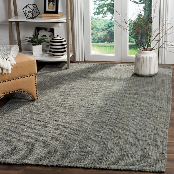 Natural Fiber Gray Doormat 2 ft. x 3 ft. Solid Area Rug