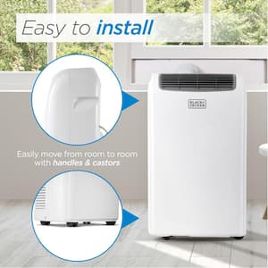 6000 BTU (DOE)  Portable Air Conditioner Cools 450 sq. ft. without Heater with Dehumidifier with Remote in White