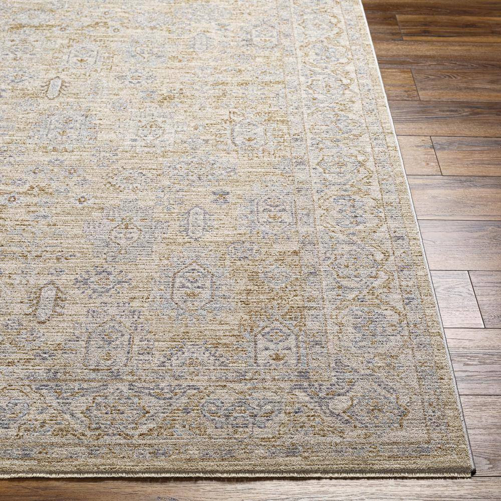 Modern Elegance Gray Synthetic 7'10" x 10'3" Easy-Care Rug