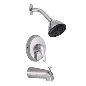 Classic Single-Handle 1-Spray Tub and Shower Faucet in Polished Chrome (Valve Not Included)