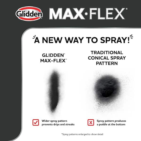 GLIDDEN MAX FLEX 12 oz. Satin Black Exterior Fabric Spray Paint