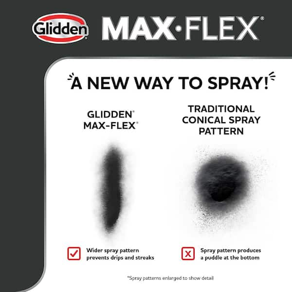 GLIDDEN MAX FLEX 12 oz. Semi-Gloss Clear Interior/Exterior Topcoat Spray  Paint GMF3040-54 - The Home Depot