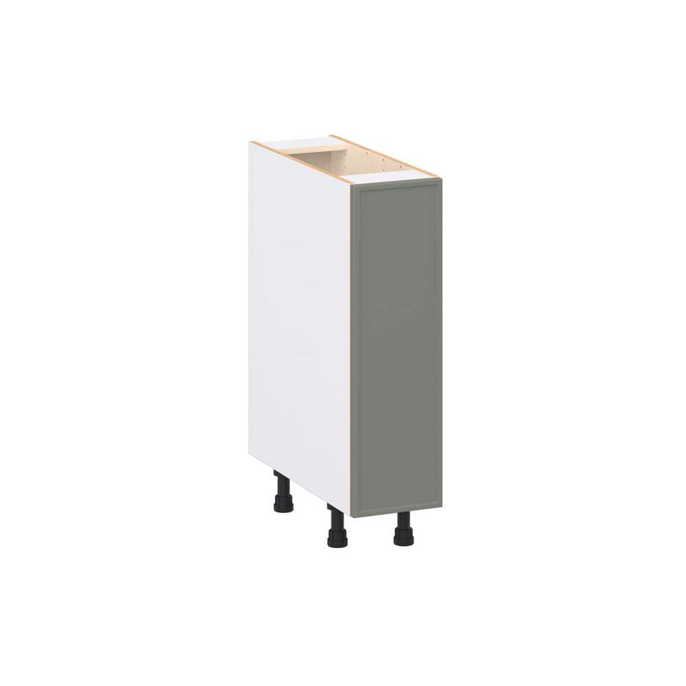 Fairview 9 in. W x 24 in. D x 34.5 in. H Assembled Slim Shaker Full Height Door Base Kitchen Cabinet in Moss Green price history on PriceWatchPro